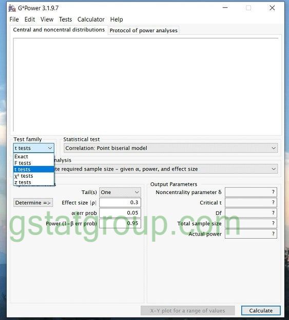 دانلود نرم افزار رایگان محاسبه حجم نمونه و توان G-power ,دانلود نسخه نهایی GPower